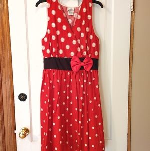 Disney Cruise Line Ladies Red/White Polka Dot Dress